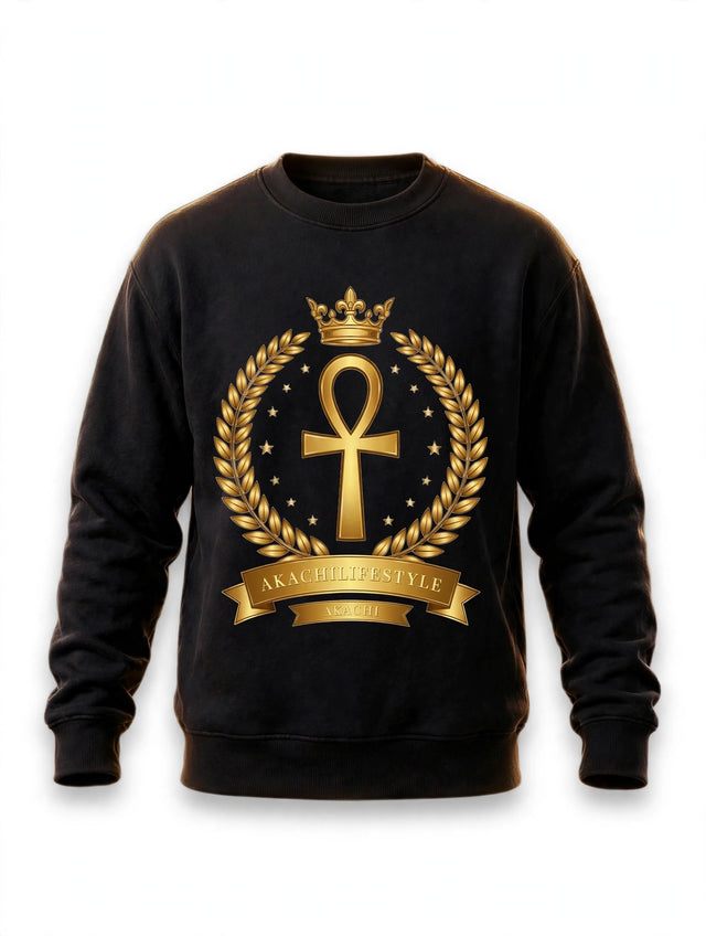 AKACHI Ascendant Sweater — front view, luxury streetwear by AKACHILIFESTYLE