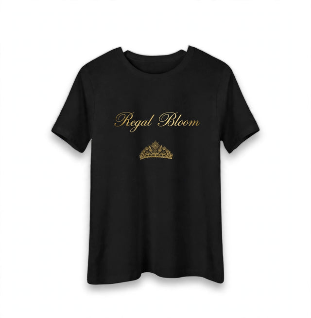AKACHI Regal Bloom Tee — front view, luxury streetwear by AKACHILIFESTYLE