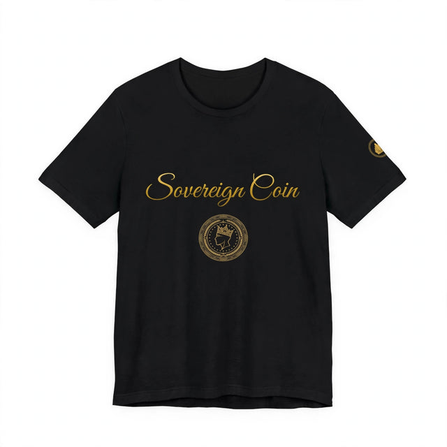 AKACHI Sovereign Coin Tee — front view, luxury streetwear by AKACHILIFESTYLE