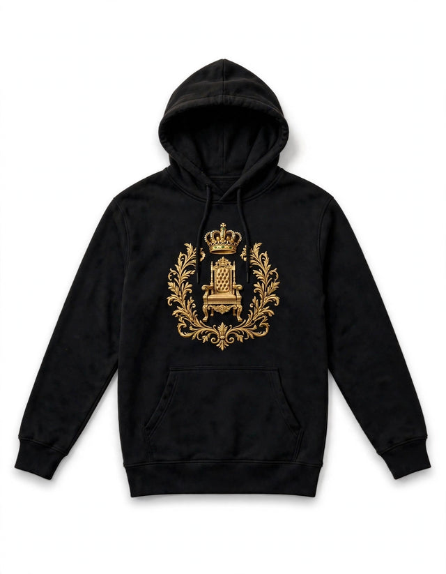 AKACHI Throne Room Hoodie — front view, luxury streetwear by AKACHILIFESTYLE