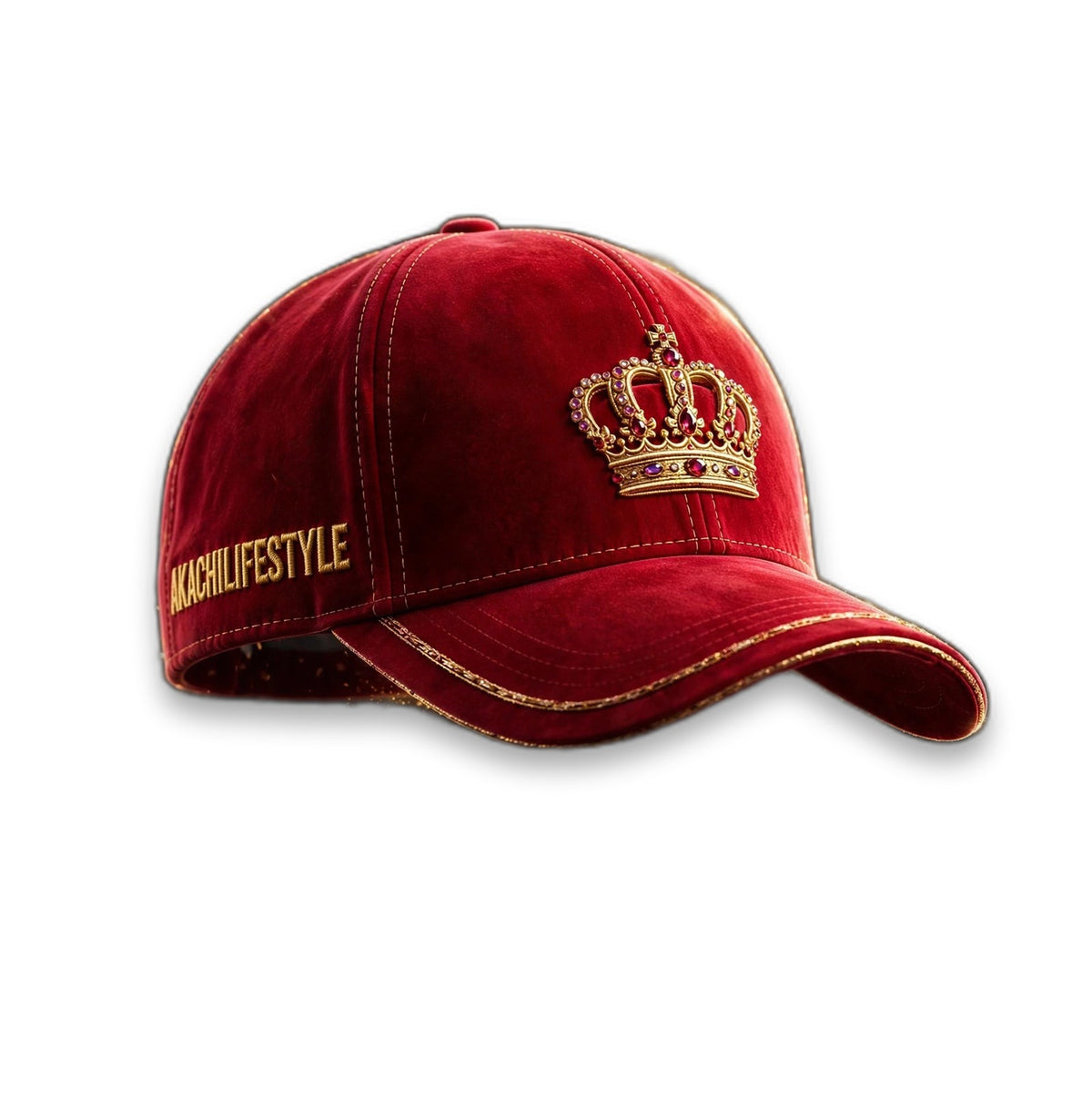 AKACHI Crimson Royal Crown Cap