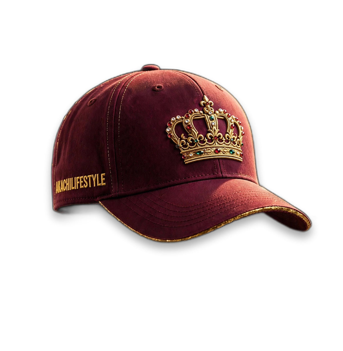AKACHI Burgundy Royal Crown Cap