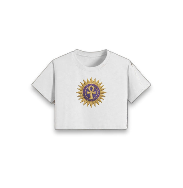 AKACHI OSHUN Sun Medallion Tee — front view, luxury streetwear by AKACHILIFESTYLE
