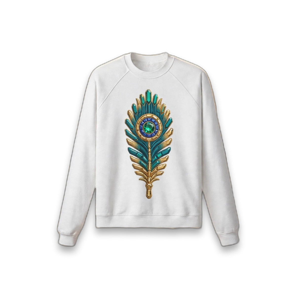 OSHUN Peacock Plume Sweater