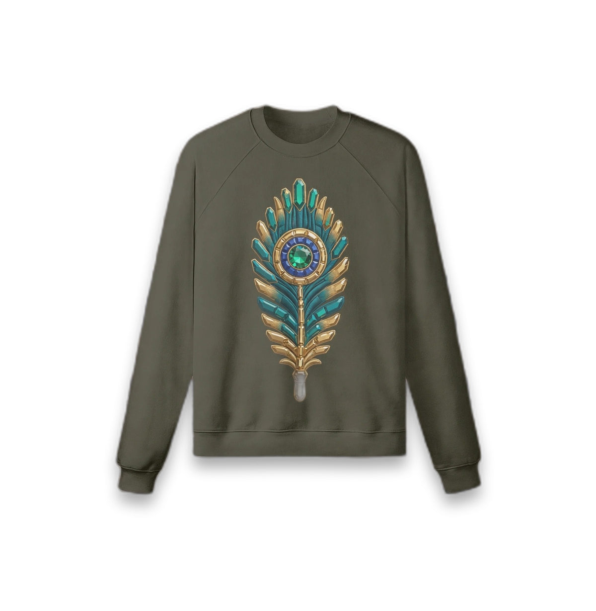 OSHUN Peacock Plume Sweater