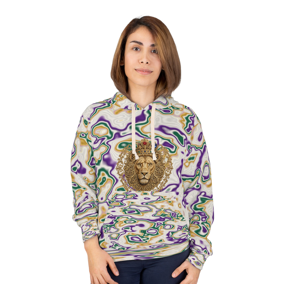 Marble Lion AOP Hoodie