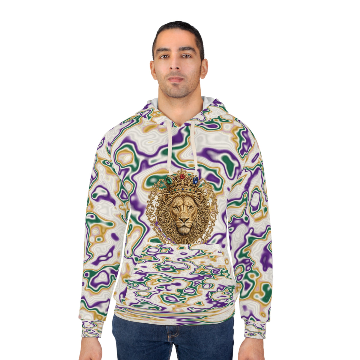 Marble Lion AOP Hoodie