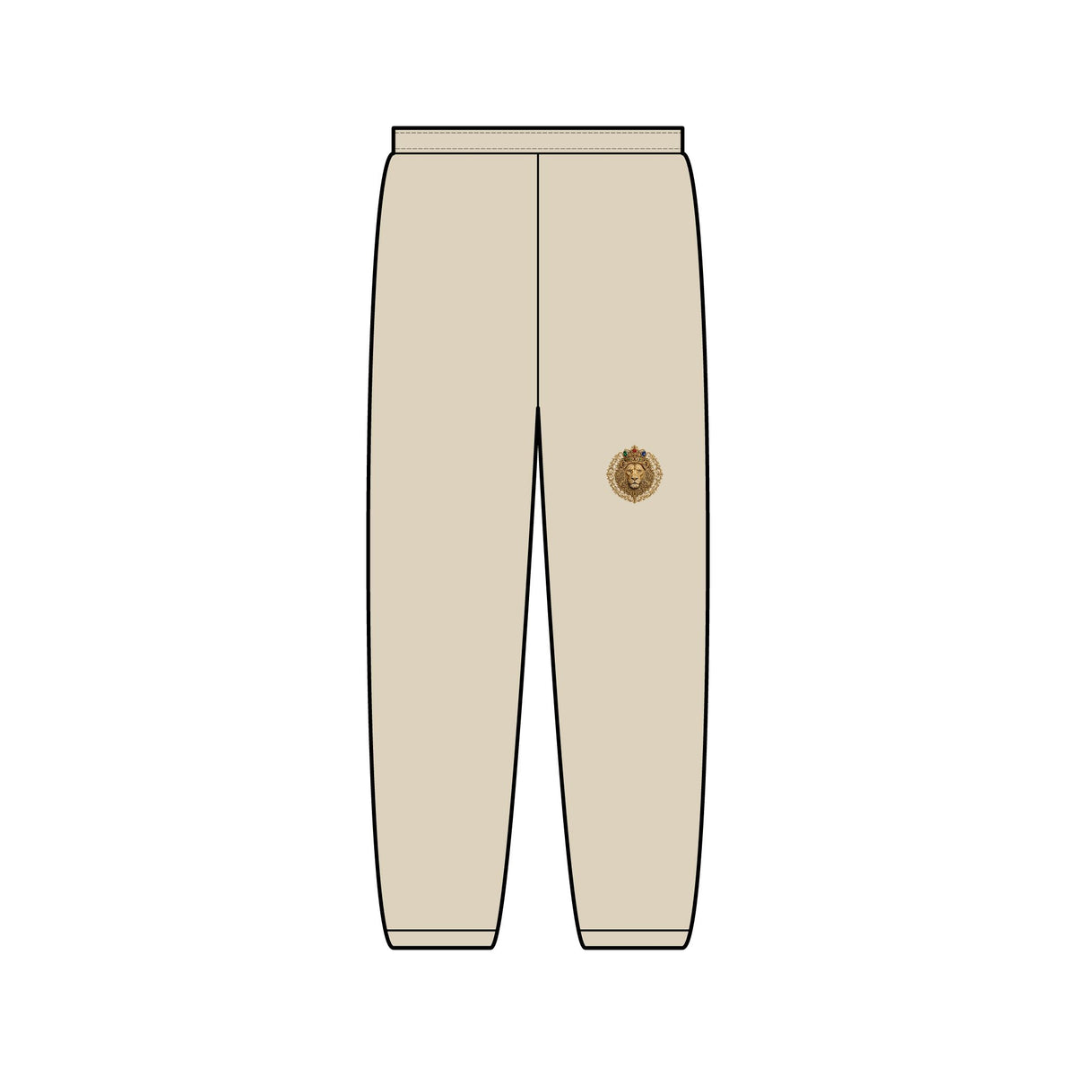 Cream Lion Sweatpants