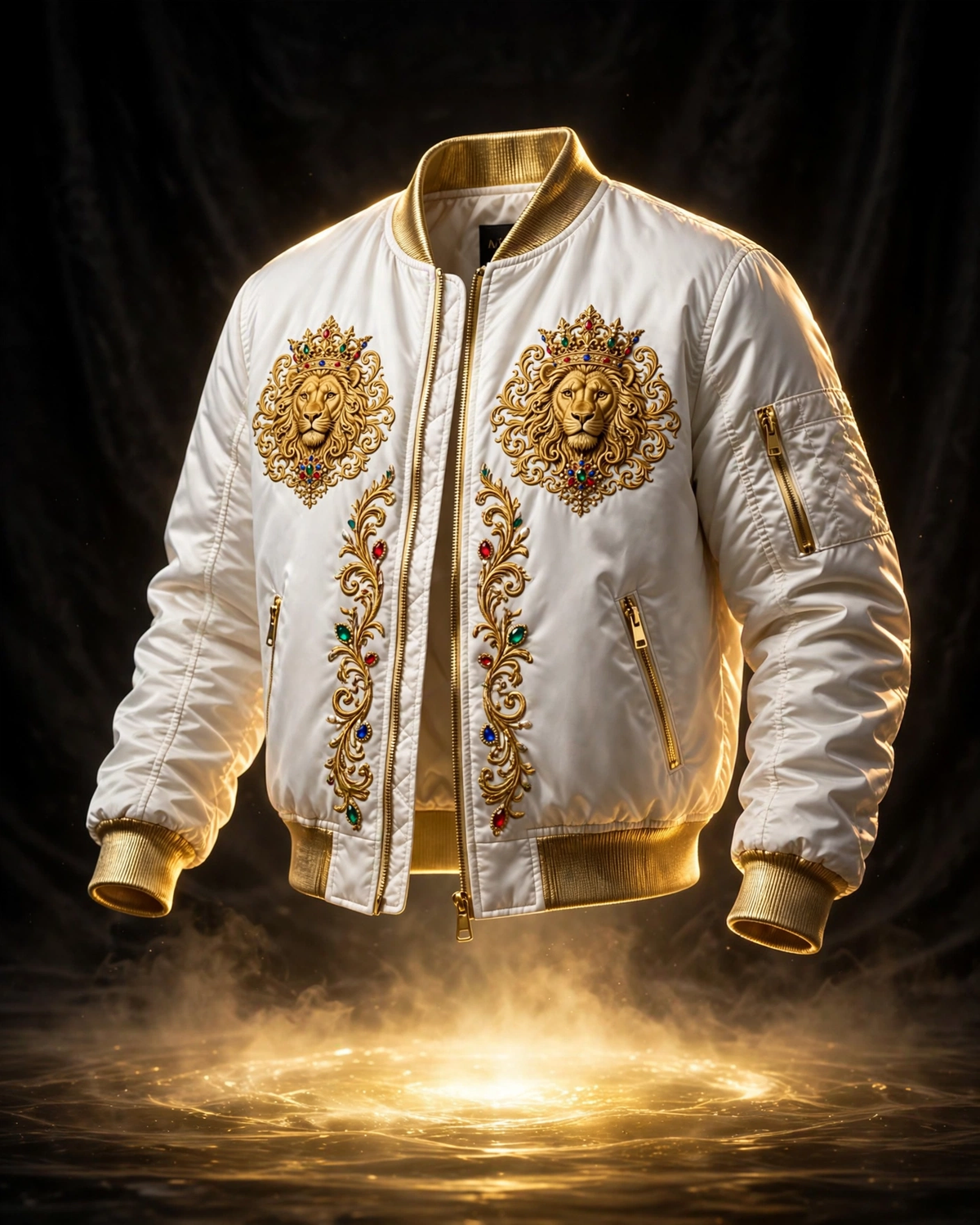 AKACHI Baroque Royal Bomber – White