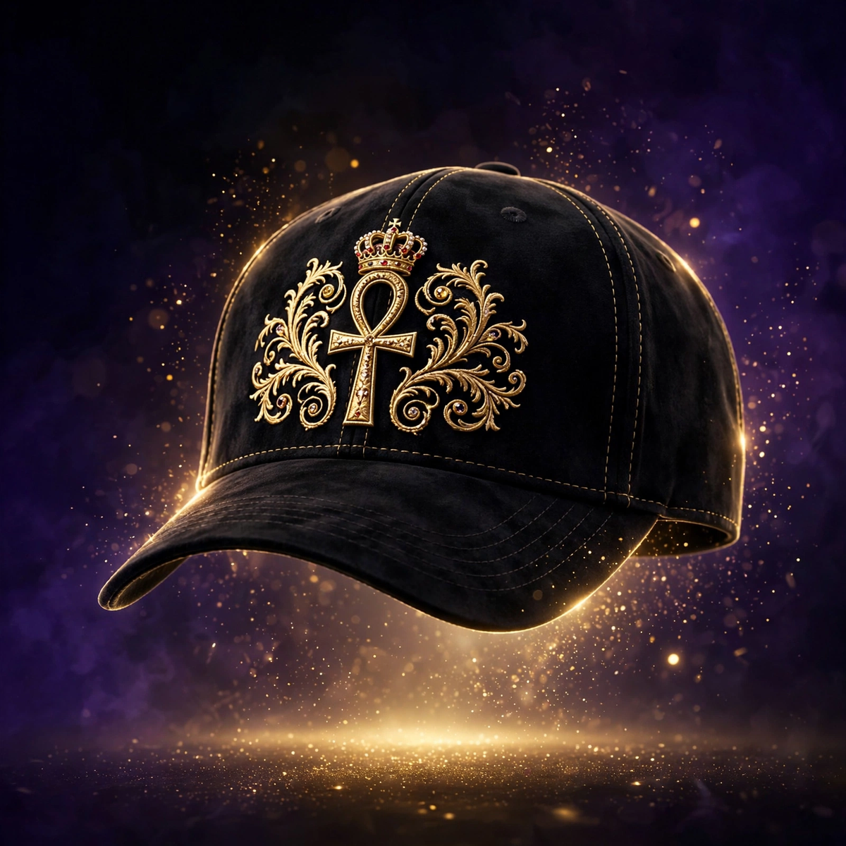 AKACHI Royal Crowned Ankh Cap – front