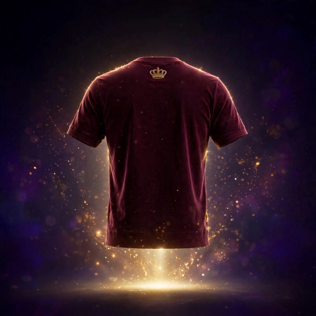 AKACHI Burgundy Baroque Tee – back