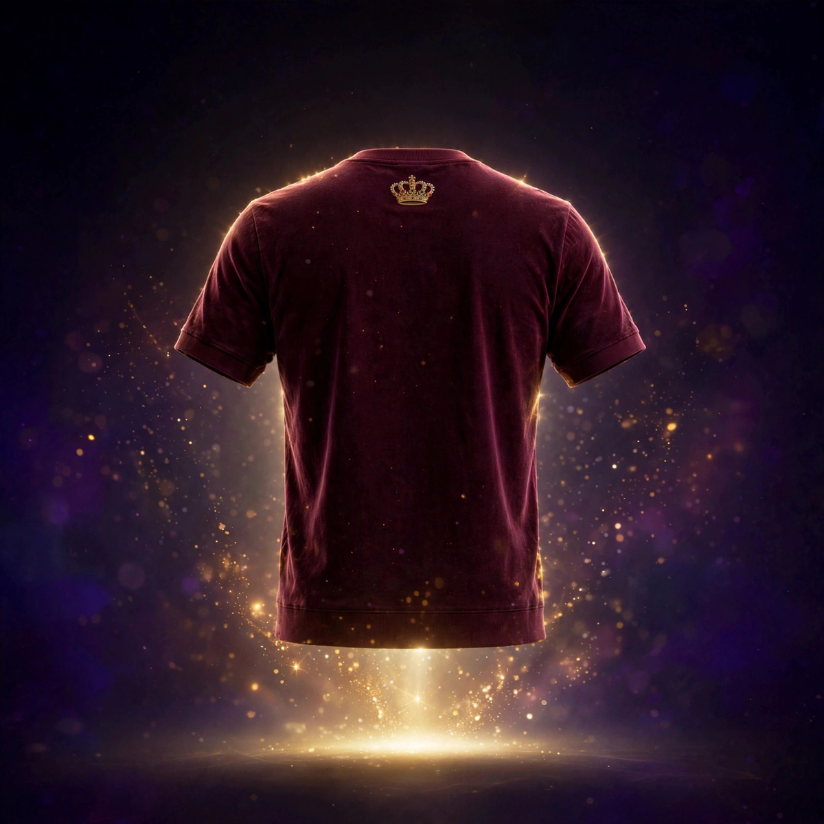 AKACHI Burgundy Baroque Tee – back