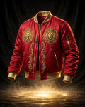 AKACHI Crimson Baroque Crown Bomber – front