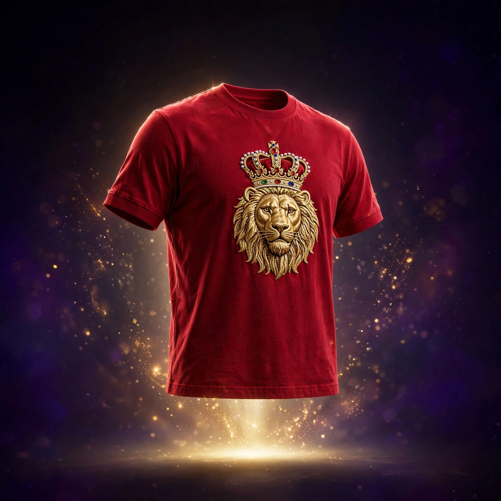 AKACHI Crimson Crowned Lion Tee – front