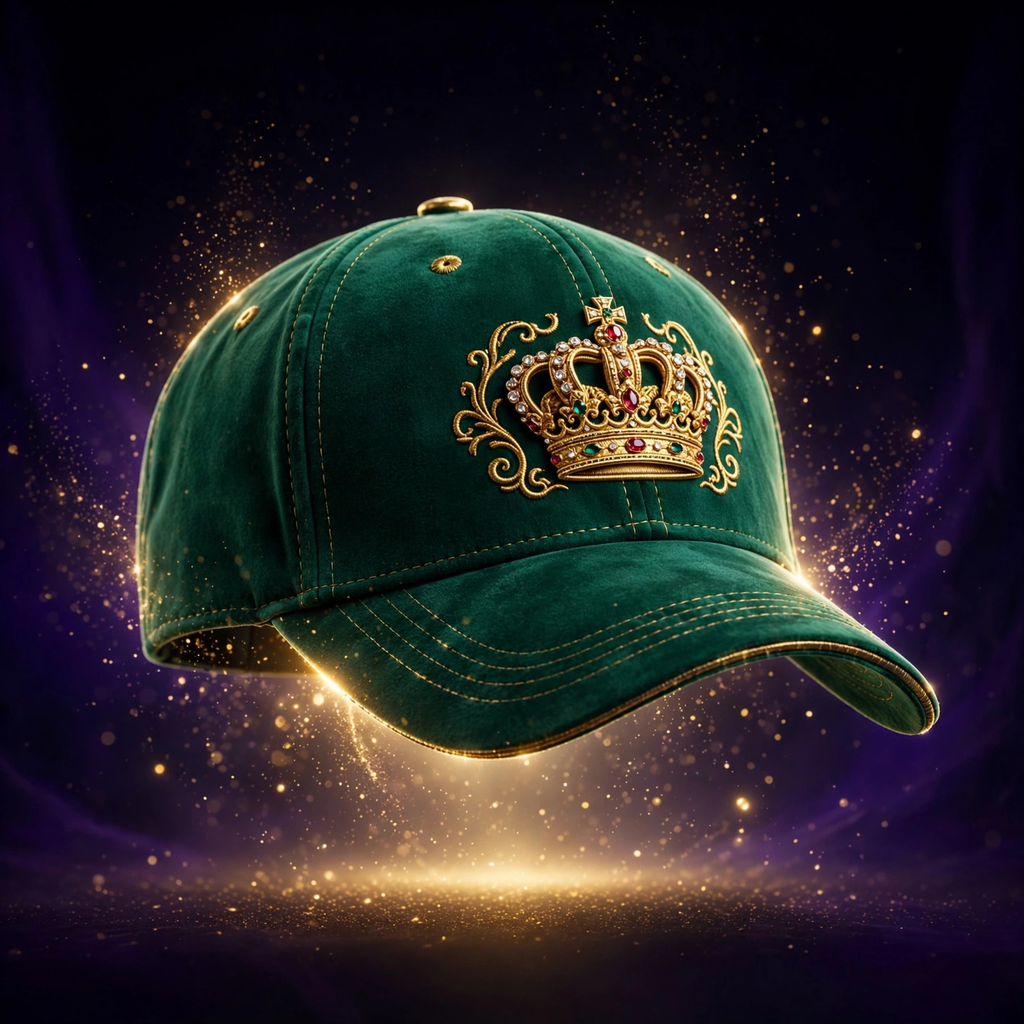 AKACHI Emerald Royal Crown Cap – front