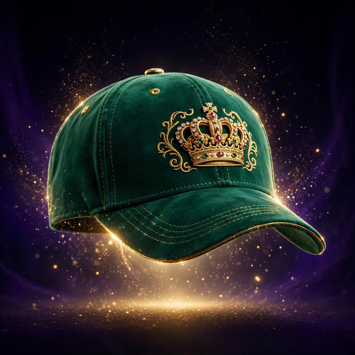 AKACHI Emerald Royal Crown Cap – front