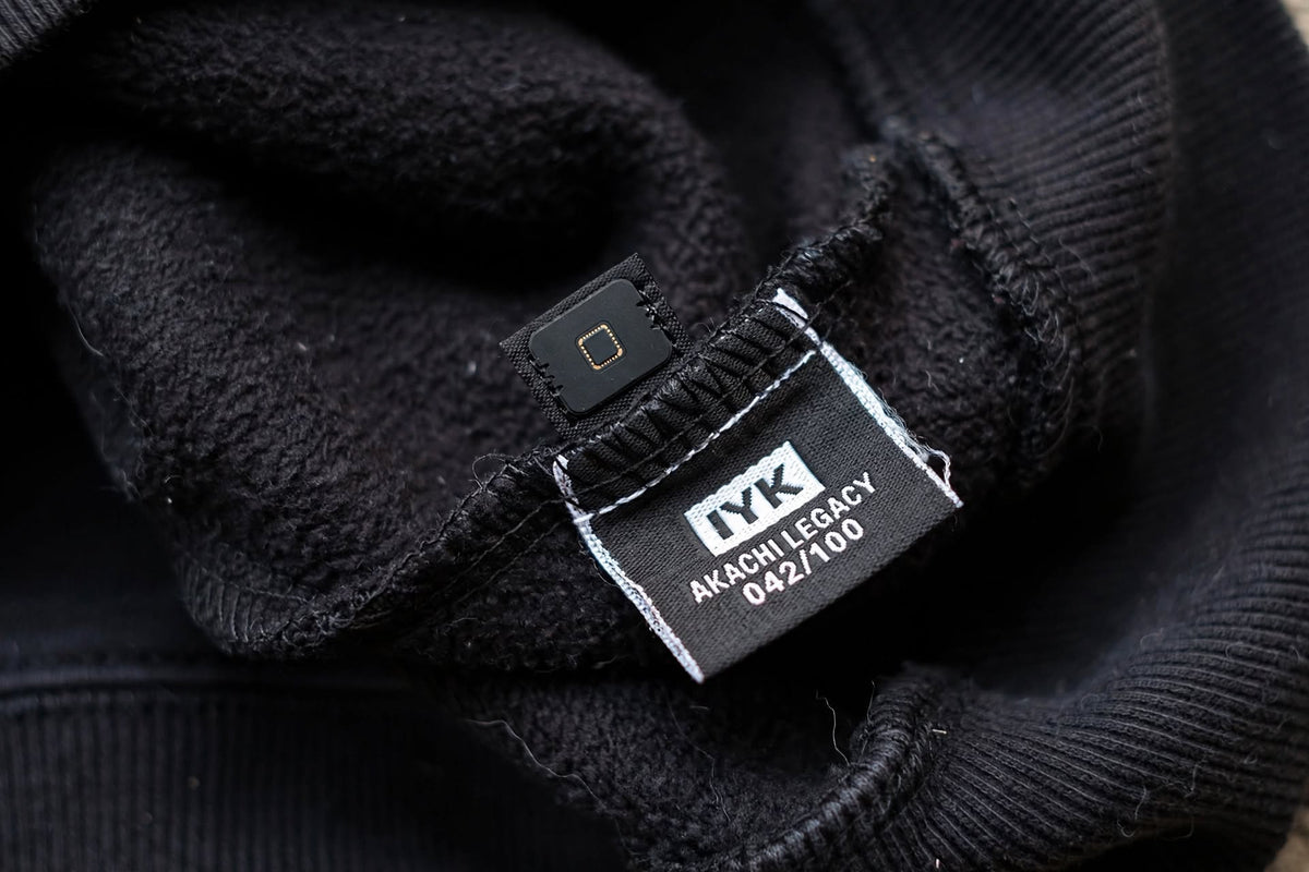 LEGACY 100 - Black Velvet Gold Crown Hoodie