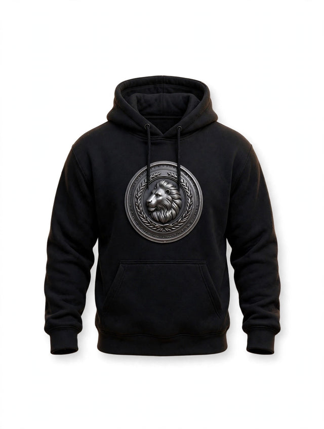 AKACHI Iron Laurel Hoodie — front view, luxury streetwear by AKACHILIFESTYLE