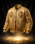AKACHI Oshun Gold Baroque Crown Bomber – front