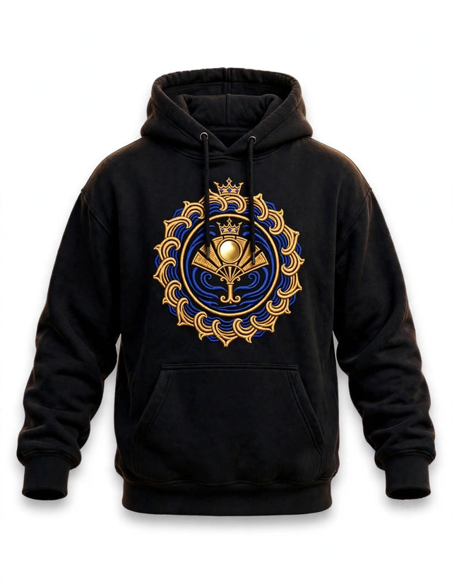 AKACHI OSHUN Hoodie — front view, luxury streetwear by AKACHILIFESTYLE