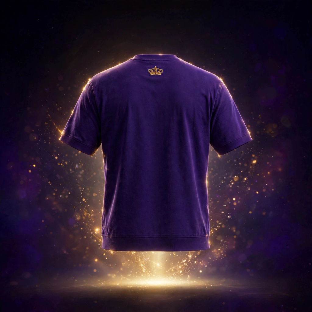 AKACHI Royal Purple Crowned Lion Tee – back