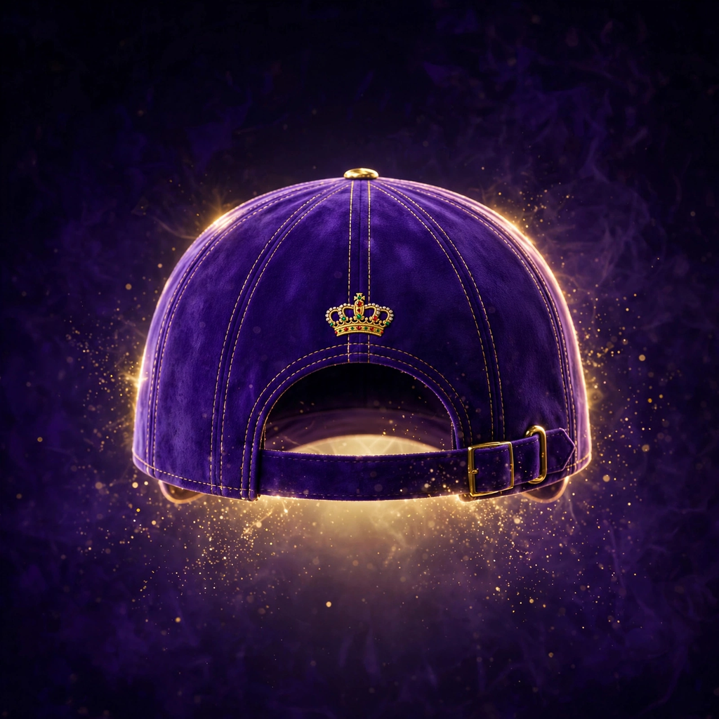 AKACHI Royal Purple Crowned Lion Cap – back