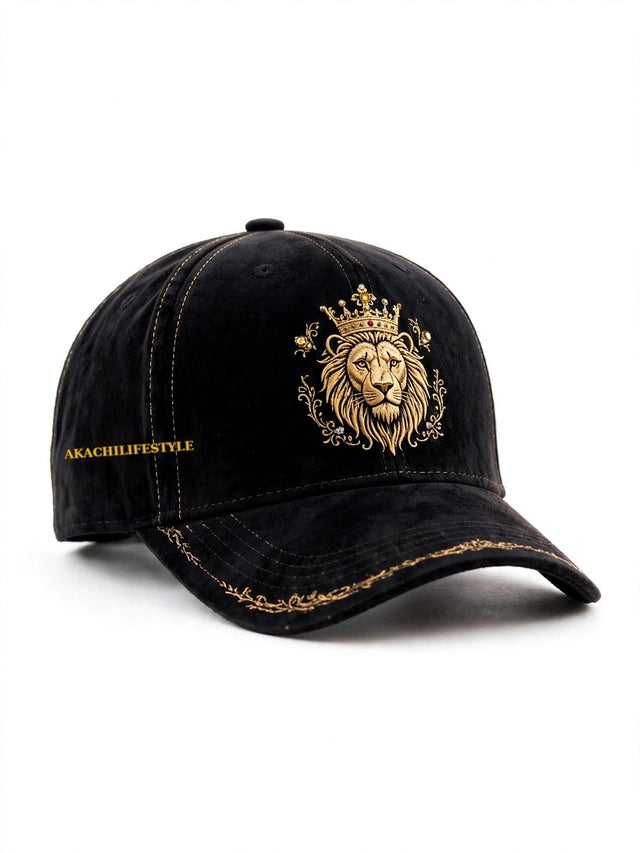 Royal Crowned Lion Cap - AKACHILIFESTYLE side text