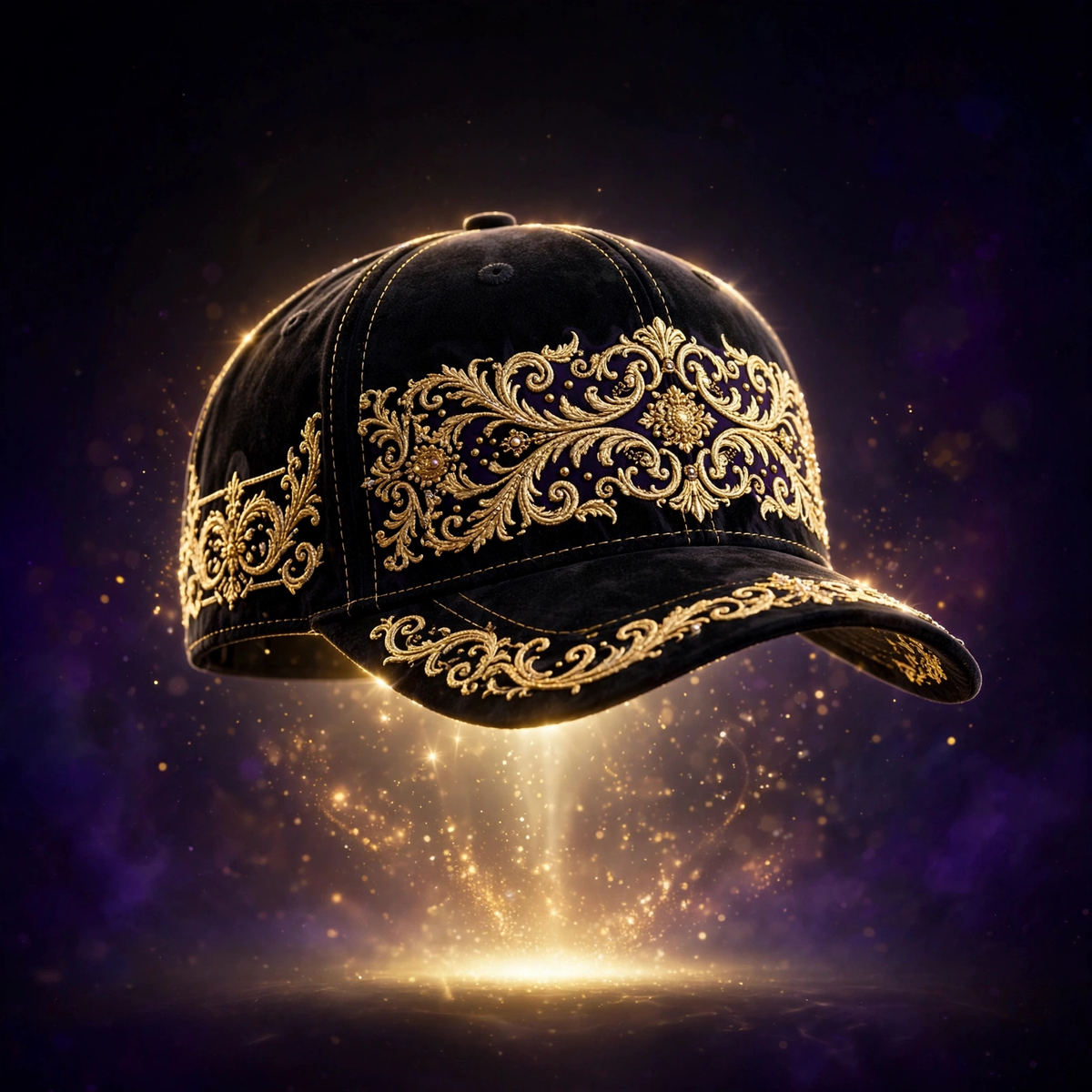 AKACHI Royal Baroque Scroll Cap – front