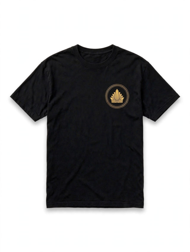 AKACHI The Triptych Tee — front view, luxury streetwear by AKACHILIFESTYLE