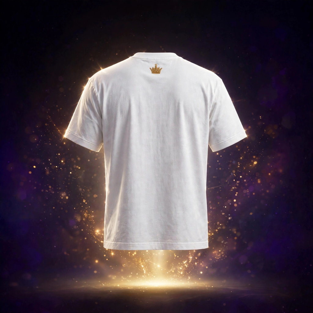 AKACHI White Crown Tee – back